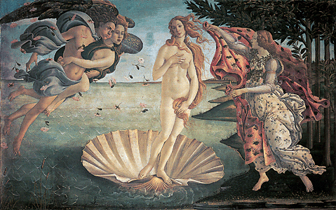 El nacimiento de Venus de Sandro Botticelli